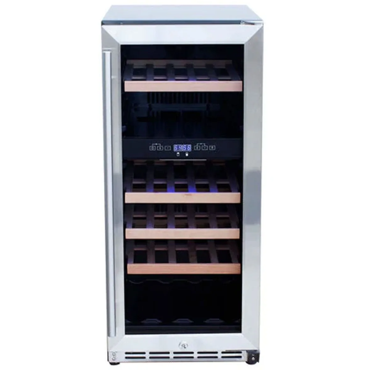 American Made Grills - 15" 3.2c Outdoor Rated Dual Zone Wine Cooler