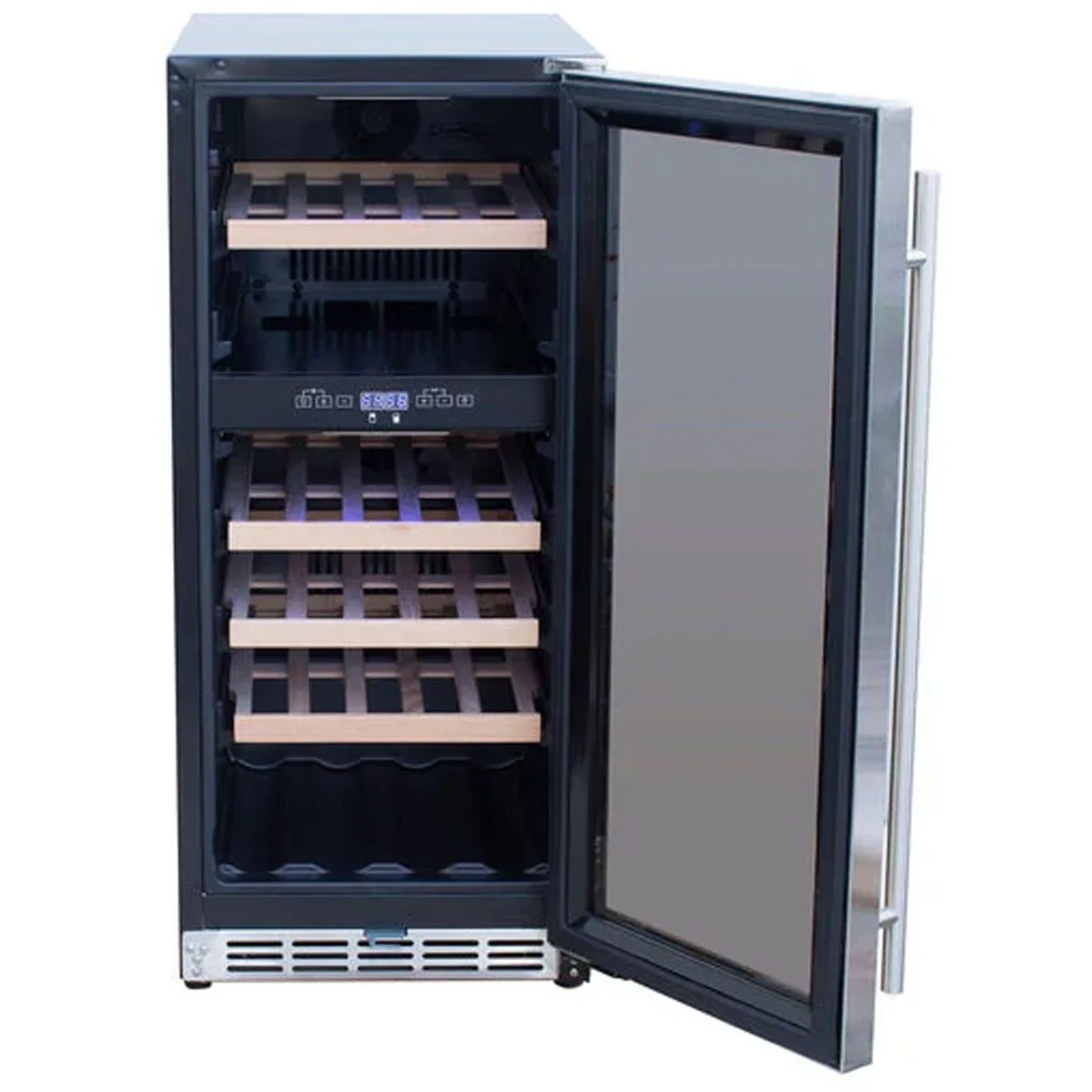 American Made Grills - 15" 3.2c Outdoor Rated Dual Zone Wine Cooler