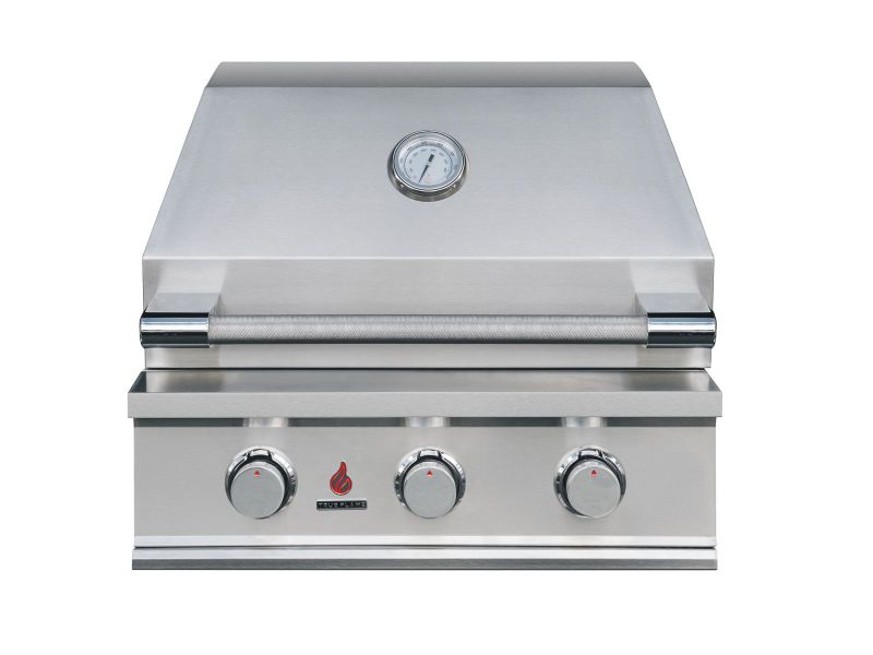 TrueFlame E Series 3 Burner Built-In Gas Grill w/ insulated jacket