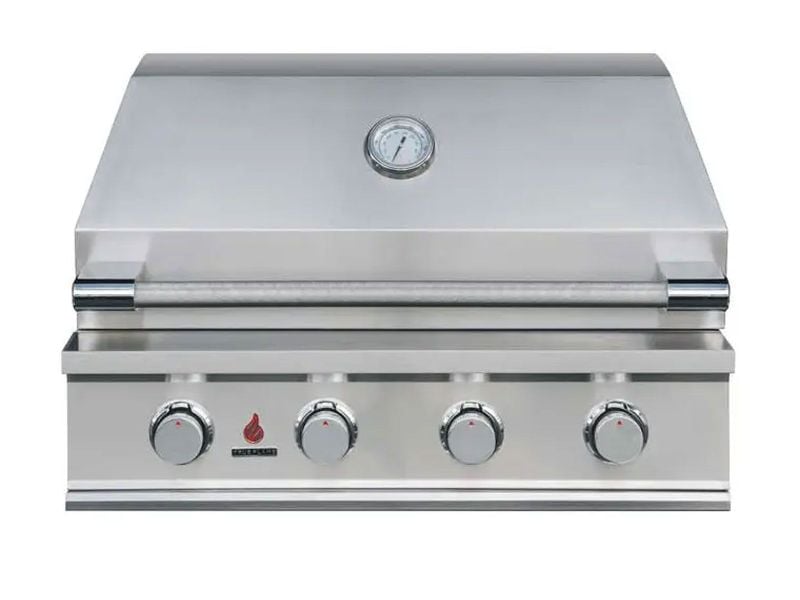 TrueFlame E Series 3 Burner Built-In Gas Grill w/ insulated jacket