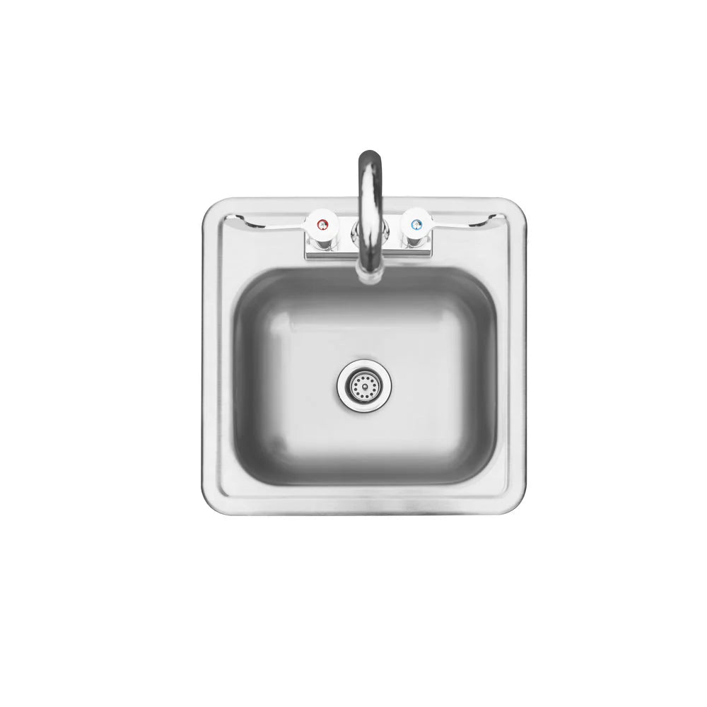 True Flame 15" x 15" Drop-in Sink