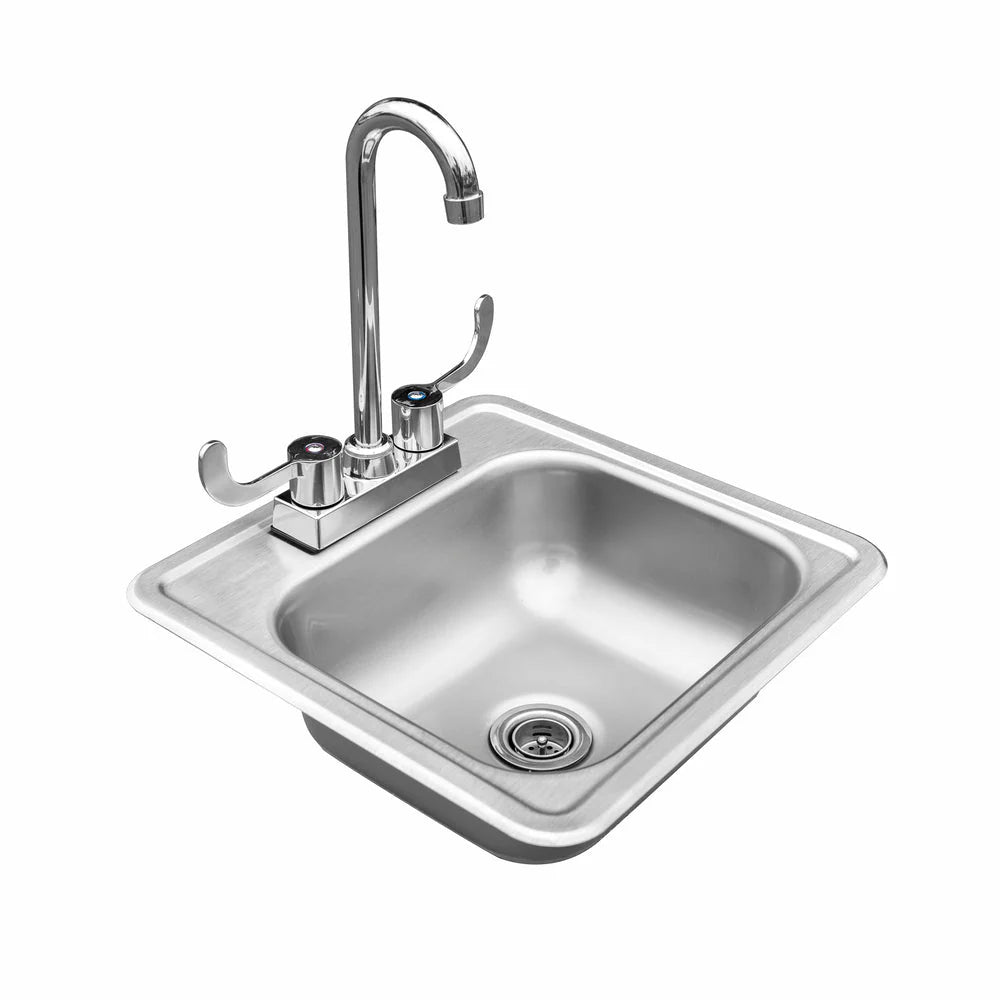 True Flame 15" x 15" Drop-in Sink