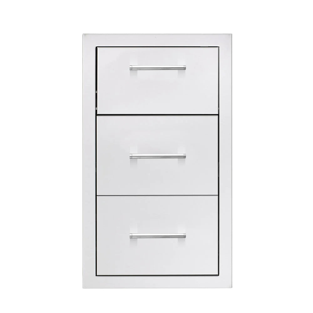 True Flame Masonry Frame - 17" Vertical 2-Drawer & Paper Towel Holder Combo