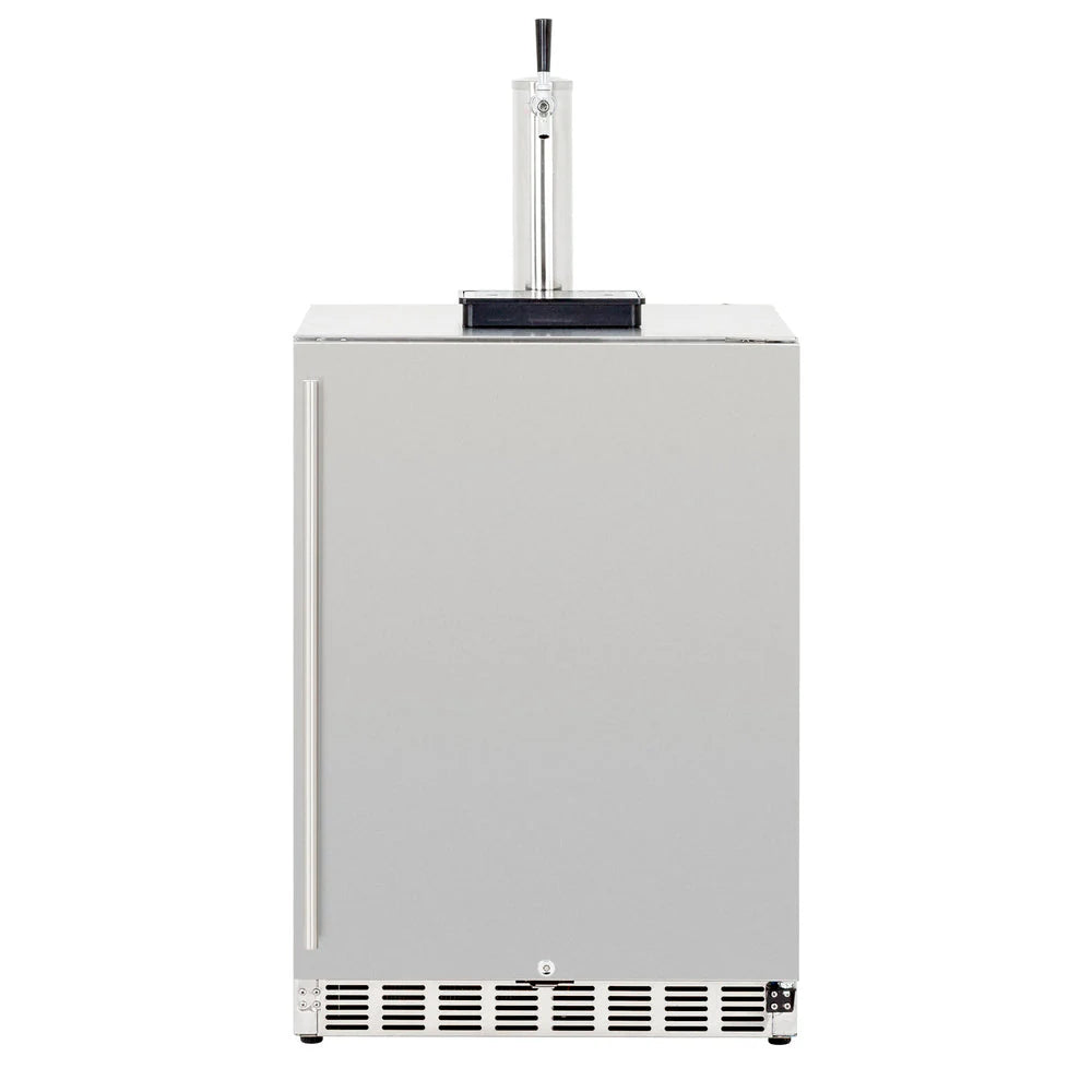 True Flame 24" Deluxe Outdoor Rated Kegerator - No Tap (6.6c)
