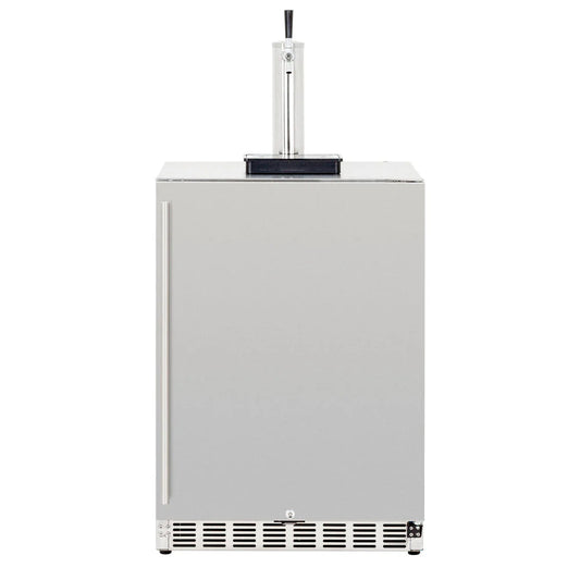 True Flame 24" Deluxe Outdoor Rated Kegerator - No Tap (6.6c)