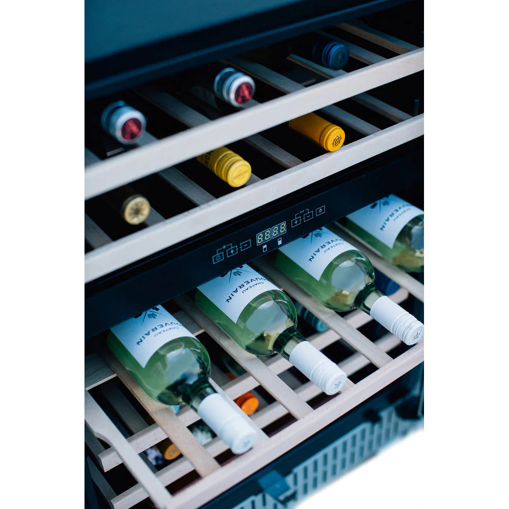 True Flame 24" Outdoor Rated Dual Zone Wine Cooler