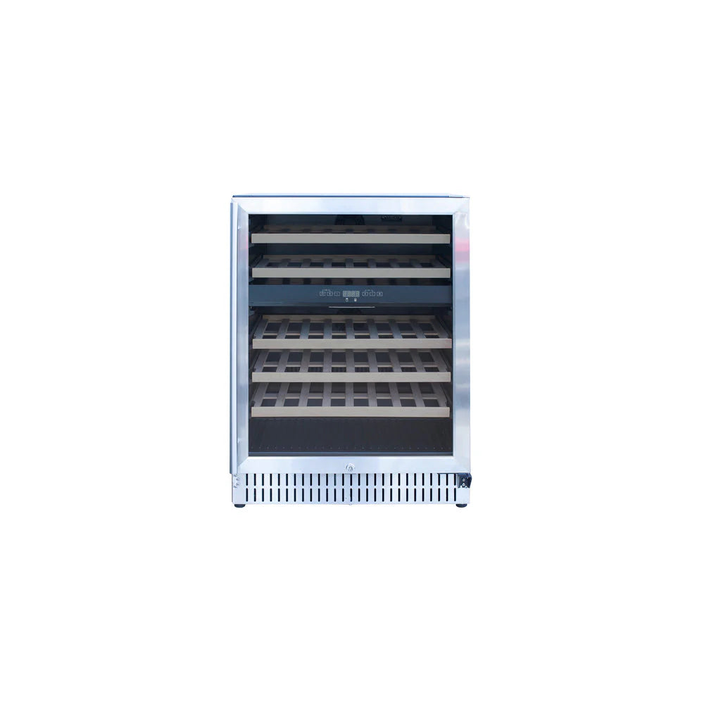 True Flame 24" Outdoor Rated Dual Zone Wine Cooler