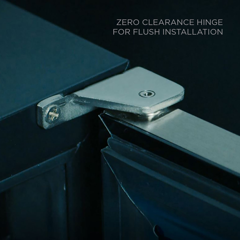 XO 24" DUAL ZONE WINE COOLER (black glass)