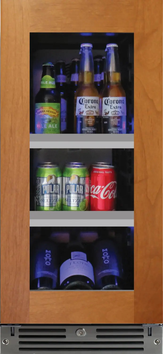 XO 15” PANEL READY FRAMED GLASS BEVERAGE CENTER R/L