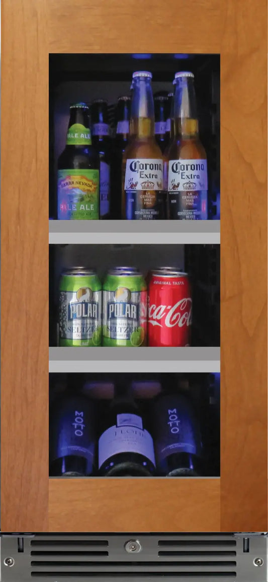 XO 15” PANEL READY FRAMED GLASS BEVERAGE CENTER R/L