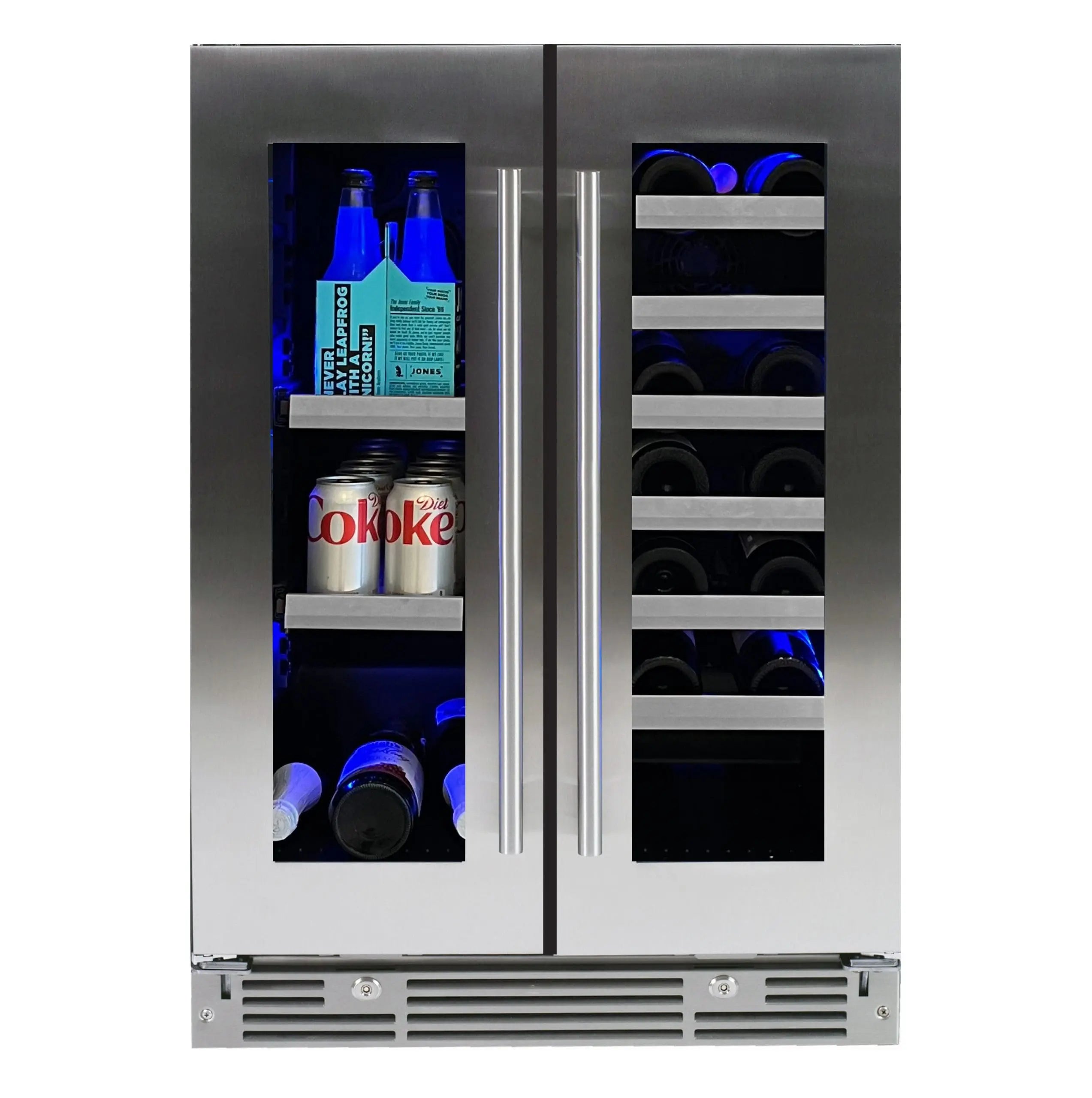XO LUXURY 24" UNDERCOUNTER WINE AND BEVERAGE COOLER